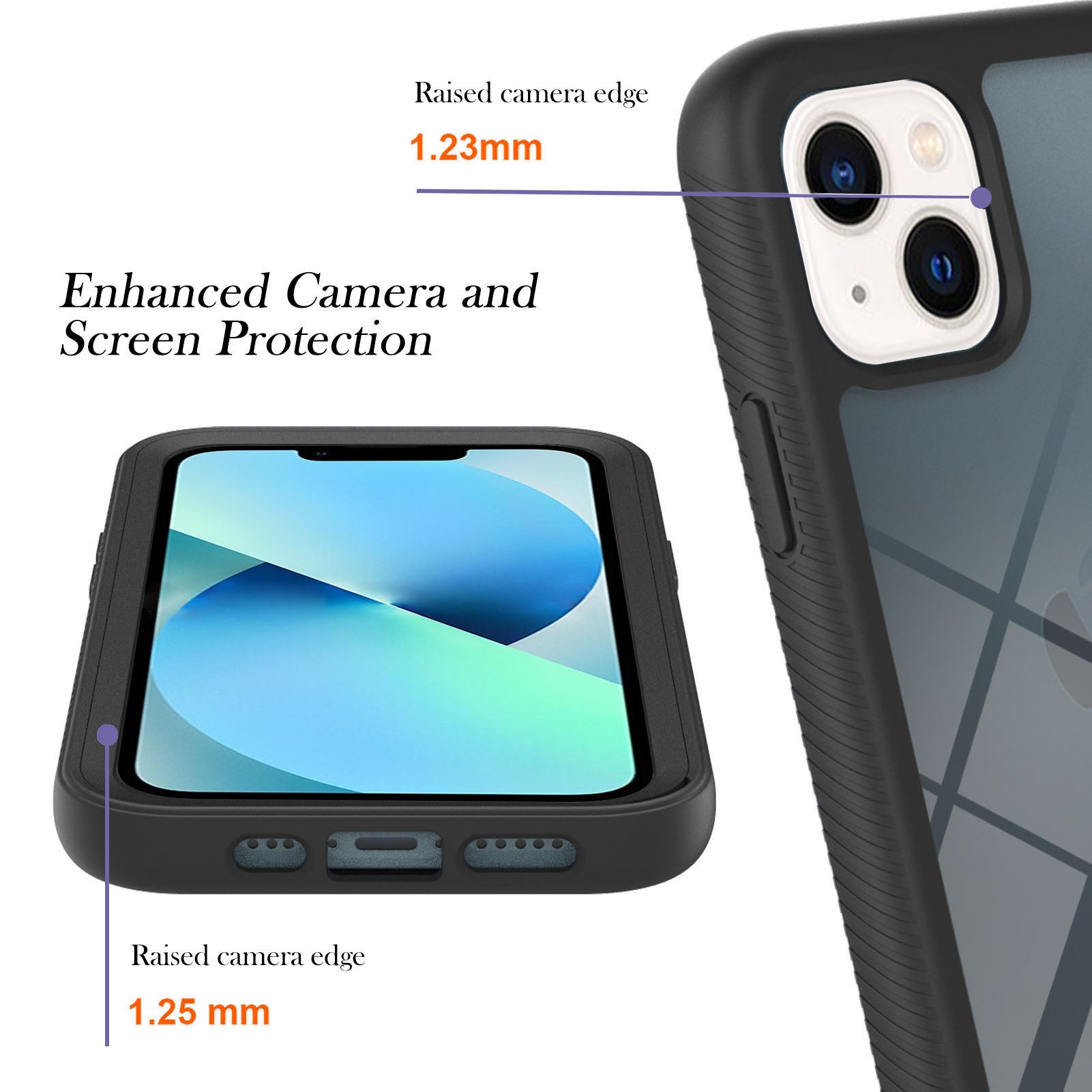 YB PC Series-3 for iPhone 15 PC+TPU Phone Case Detachable 2-in-1 Shockproof Cover - Black