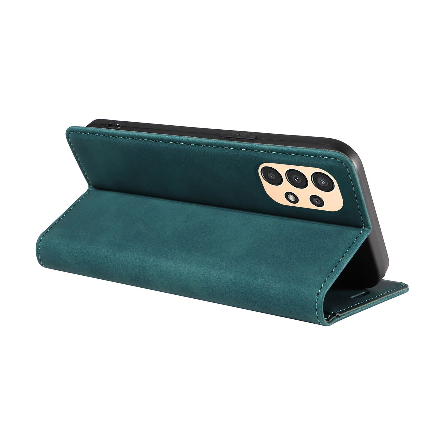 Uniqkart 003 Samsung Galaxy A13 4G / A13 5G / A04s 4G / M13 5G / A04 4G Phone Case Wallet RFID Blocking Cover - Green