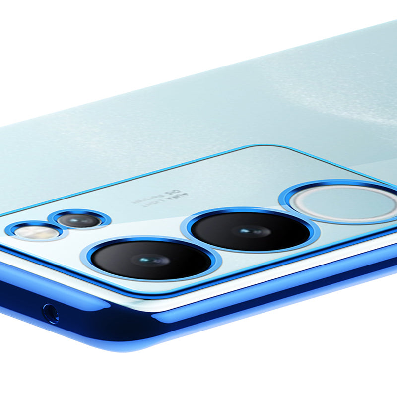 Uniqkart Nature Series For vivo S17 Pro 5G Electroplating Edges Cover Matte Soft TPU Phone Case - Green