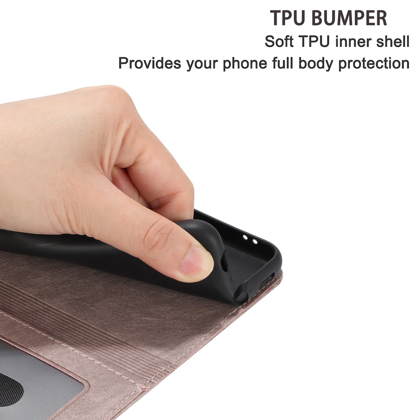 Wall Cats Imprinted Phone Case for Xiaomi Poco M4 Pro 4G , Stand PU Leather Wallet Cover with Strap - Smoky Purple