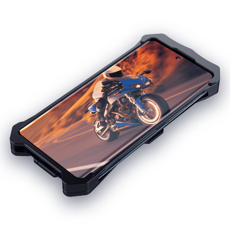 Uniqkart for Oppo Reno10 5G Aluminum Alloy Metal Phone Case Drop Resistant Cell Phone Cover Guard