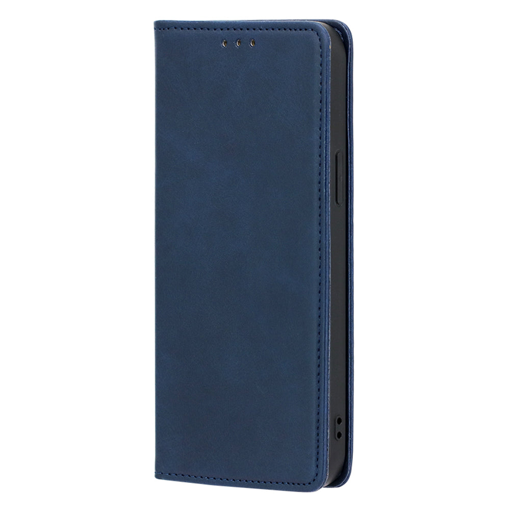 Uniqkart for Samsung Galaxy M54 5G / F54 5G Calf Texture Leather Cover Stand Wallet Phone Case - Sapphire