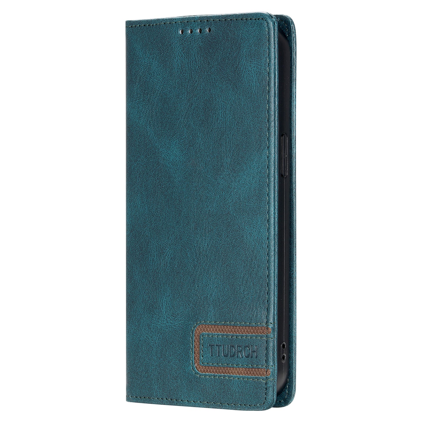 TTUDRCH Style 007 For iPhone 15 RFID Blocking Cover Phone Leather Case with Stand Wallet - Green