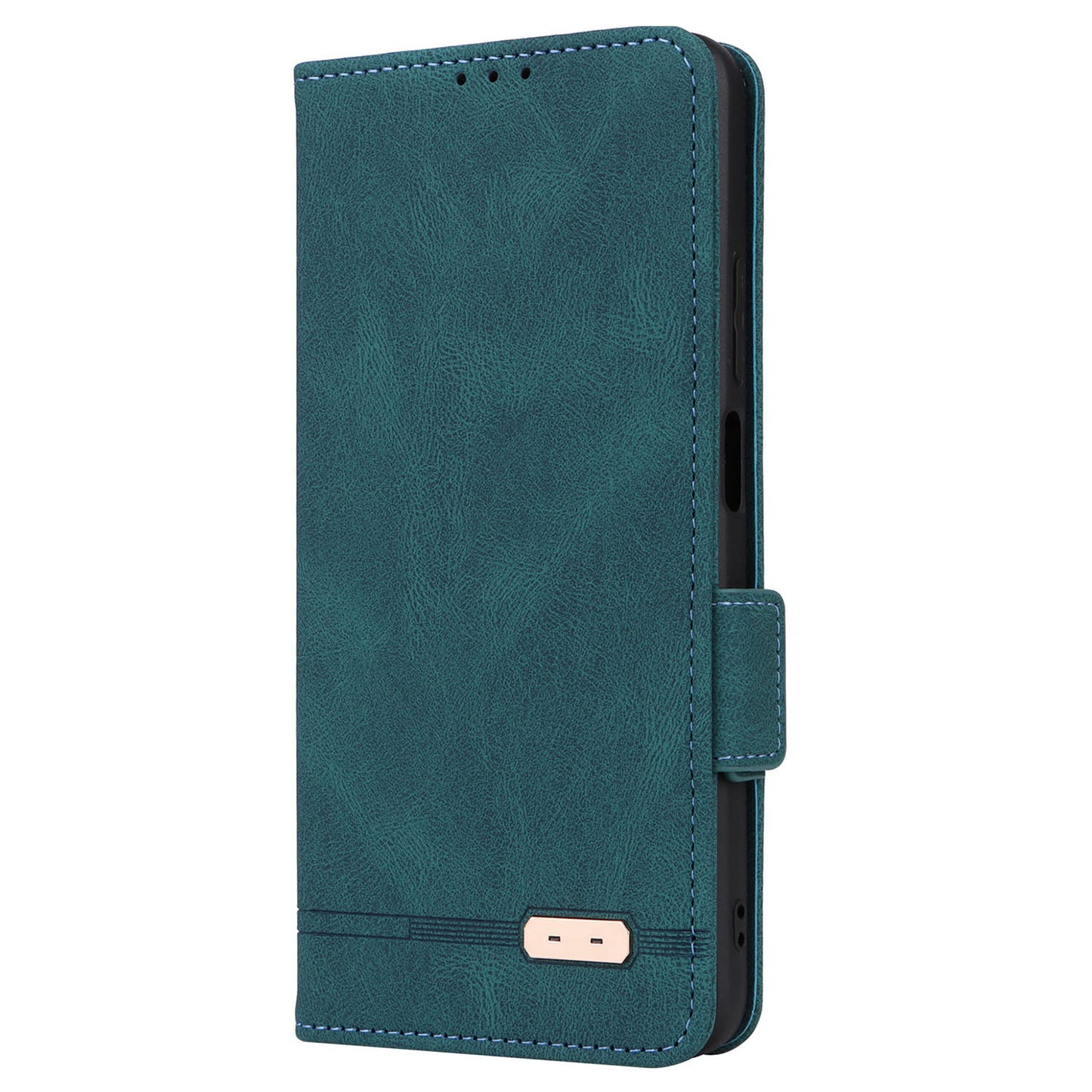 Uniqkart for Realme C53 4G / Narzo N53 4G Phone Wallet Case PU Leather Hardware Decor Stand Cover - Blue