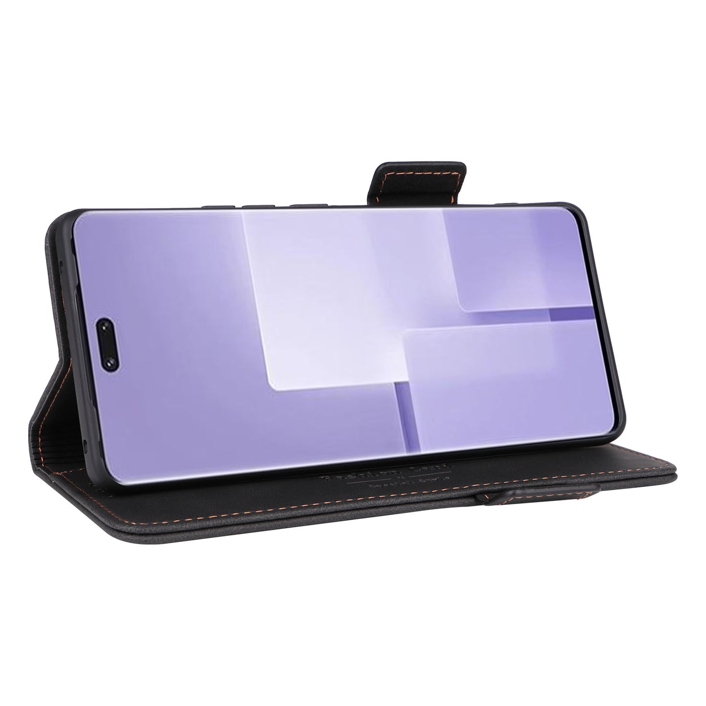 Uniqkart for Xiaomi Civi 3 5G Hardware Decor PU Leather Phone Case Stand Phone Wallet Cover - Black