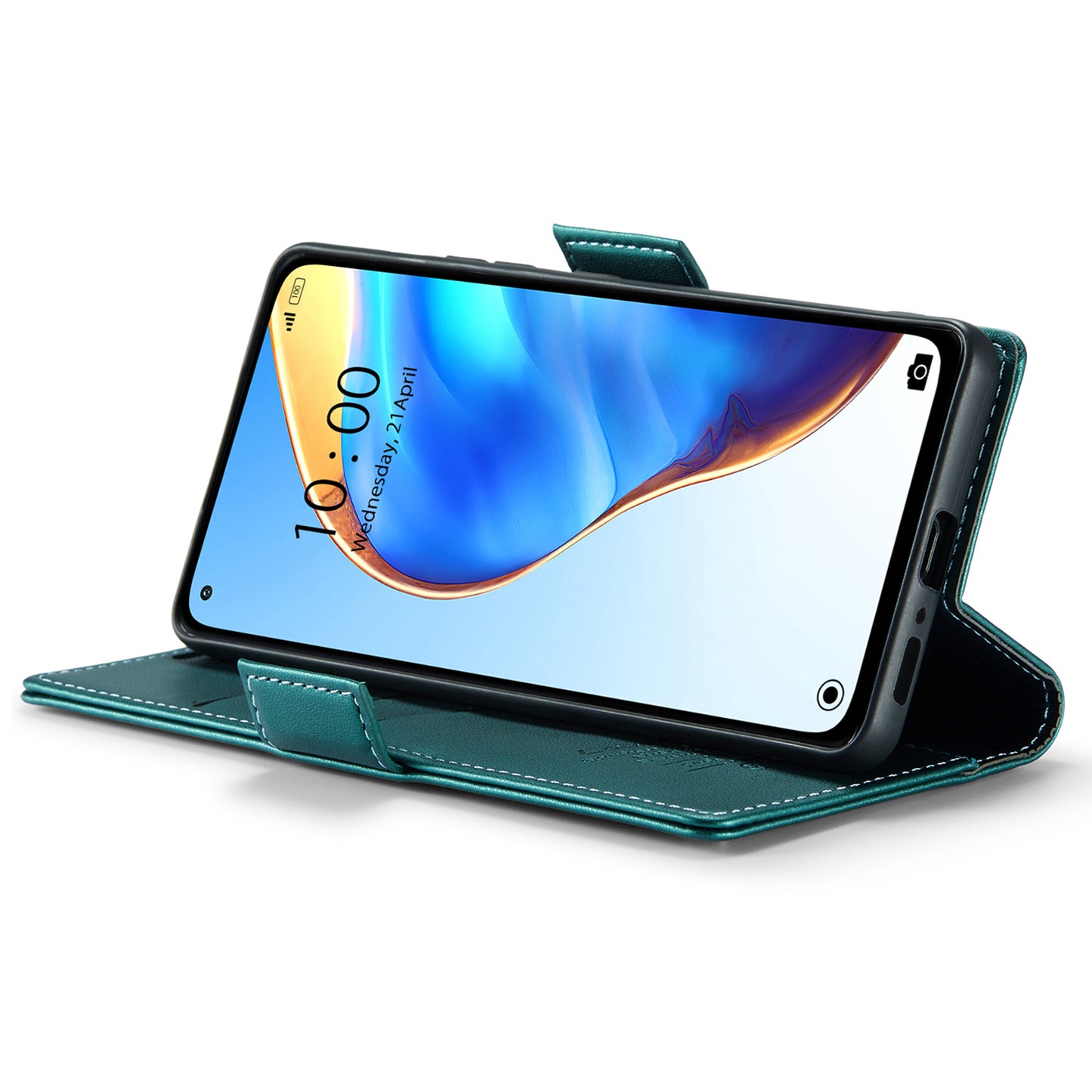 Caseme 023 Series For Xiaomi Mi 10T 5G / Mi 10T Pro 5G / Redmi K30S RFID Blocking PU Leather Wallet Case Stand Phone Cover - Green