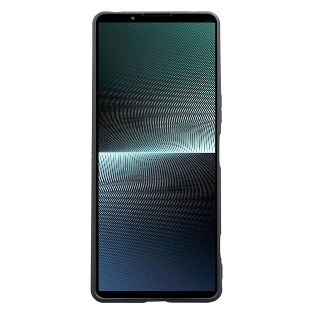 Matte TPU Phone Case for Sony Xperia 1 V Slim Case Anti-Drop Cell Phone Protective Cover - Black
