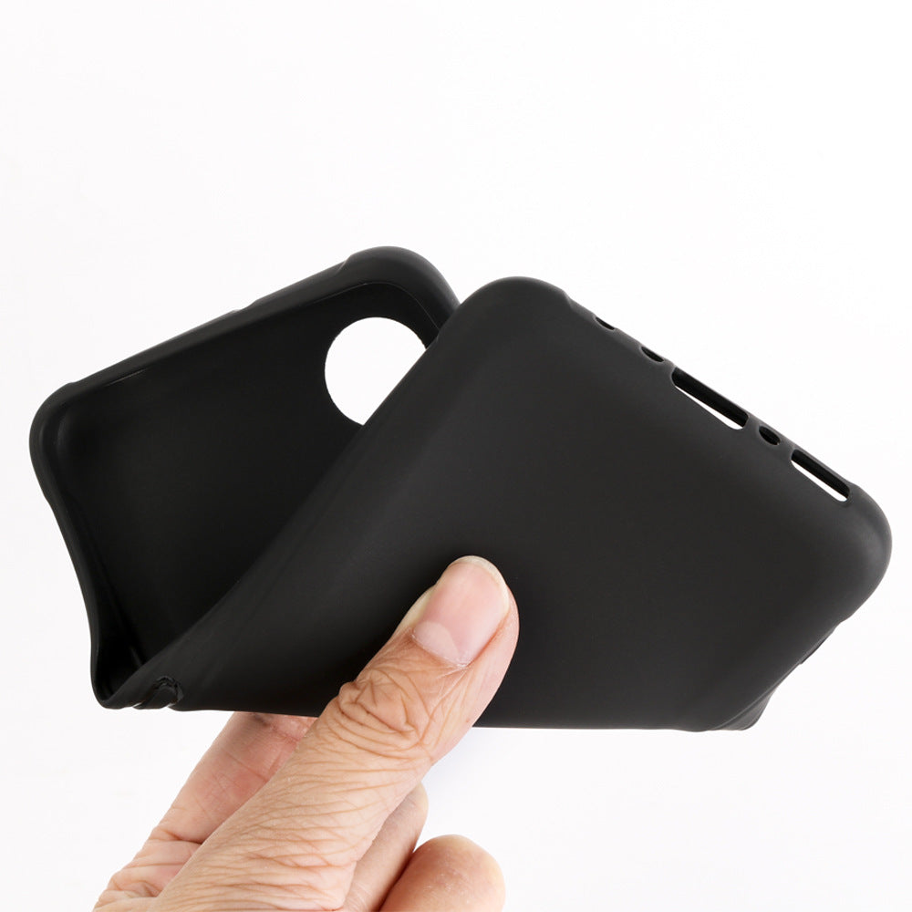 TPU Phone Case for Samsung Galaxy Xcover 5 Protective Case Anti-Drop Cell Phone Matte Slim Cover - Black