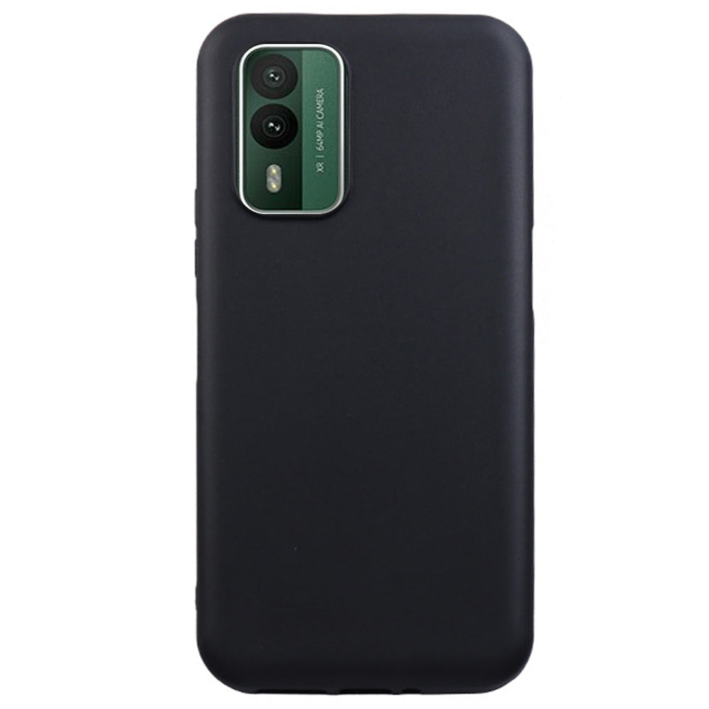 Slim TPU Case for Nokia XR21 Matte Phone Case Anti-Scratch Mobile Phone Shockproof Cover - Black