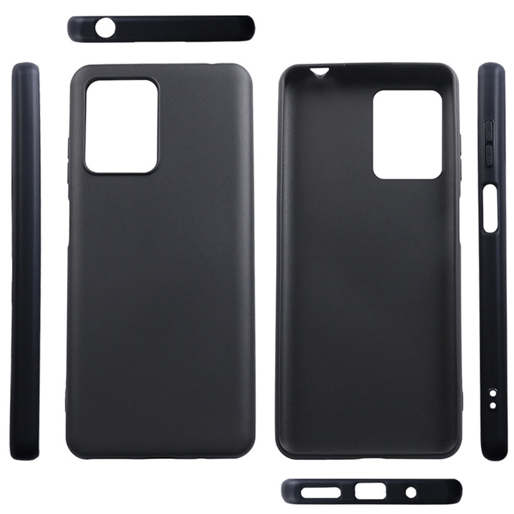 Uniqkart for Blackview A53 / A53 Pro Slim TPU Case Anti-Scratch Matte Phone Case Mobile Phone Protective Cover - Black