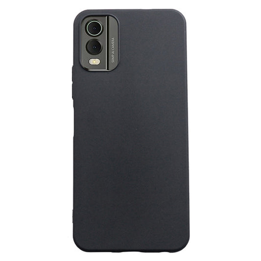Shockproof Case for Nokia C32 Matte TPU Phone Case Anti-Scratch Mobile Phone Slim Cover - Black