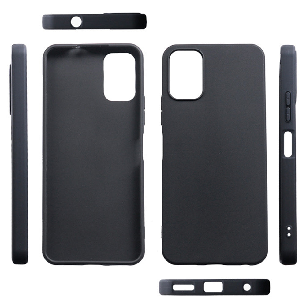 Shockproof Case for Nokia C32 Matte TPU Phone Case Anti-Scratch Mobile Phone Slim Cover - Black