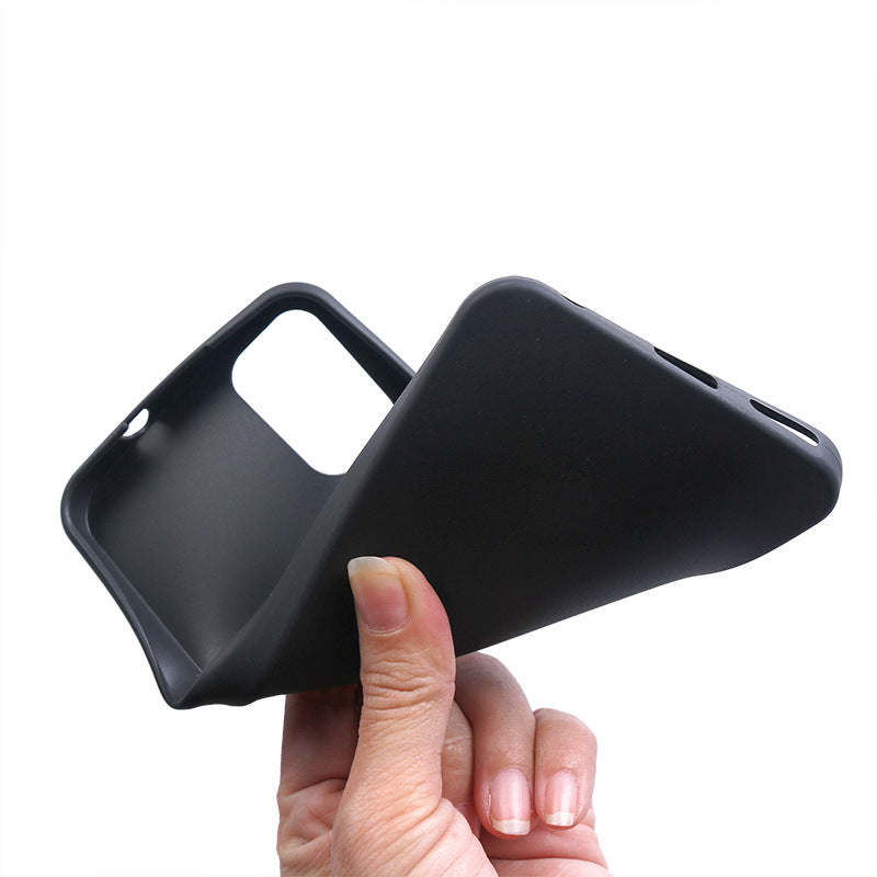 Shockproof Case for Nokia C32 Matte TPU Phone Case Anti-Scratch Mobile Phone Slim Cover - Black