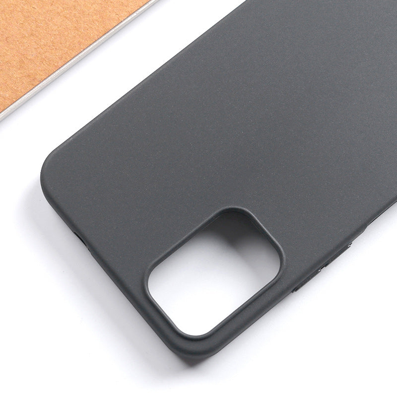 Shockproof Case for Nokia C32 Matte TPU Phone Case Anti-Scratch Mobile Phone Slim Cover - Black