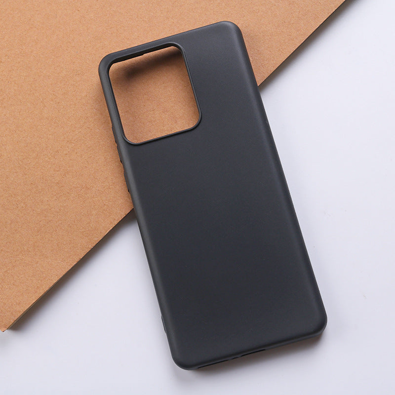 TPU Phone Case for Motorola Edge 40 5G Shockproof Slim Case Anti-Drop Cell Phone Matte Cover - Black