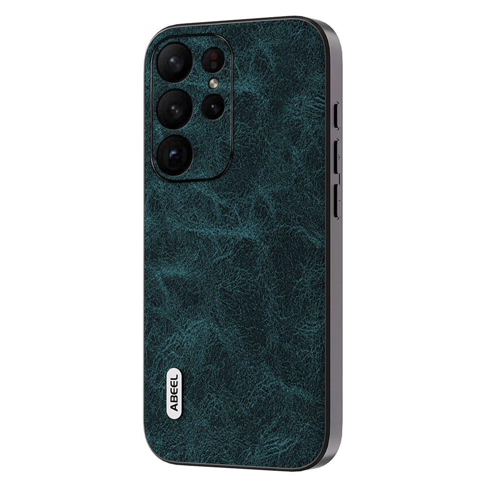 Uniqkart Shockproof Cover for Samsung Galaxy S23 Ultra PU Leather+PC+TPU Litchi Texture Phone Case - Blue