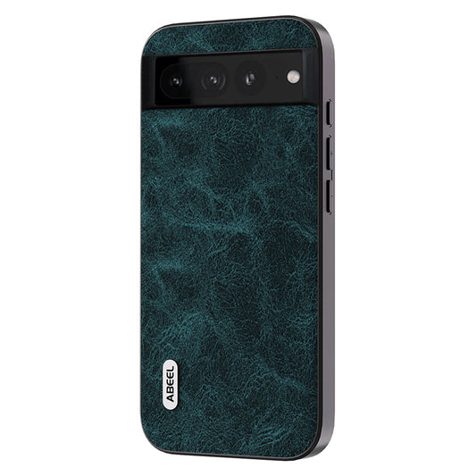 Uniqkart Slim Phone Cover for Google Pixel 8 Shockproof Case Litchi Texture PU Leather+PC+TPU Phone Case - Blue