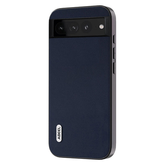 Uniqkart for Google Pixel 8 Nappa Texture Mobile Case Genuine Cow Leather+PC+TPU Cover - Blue