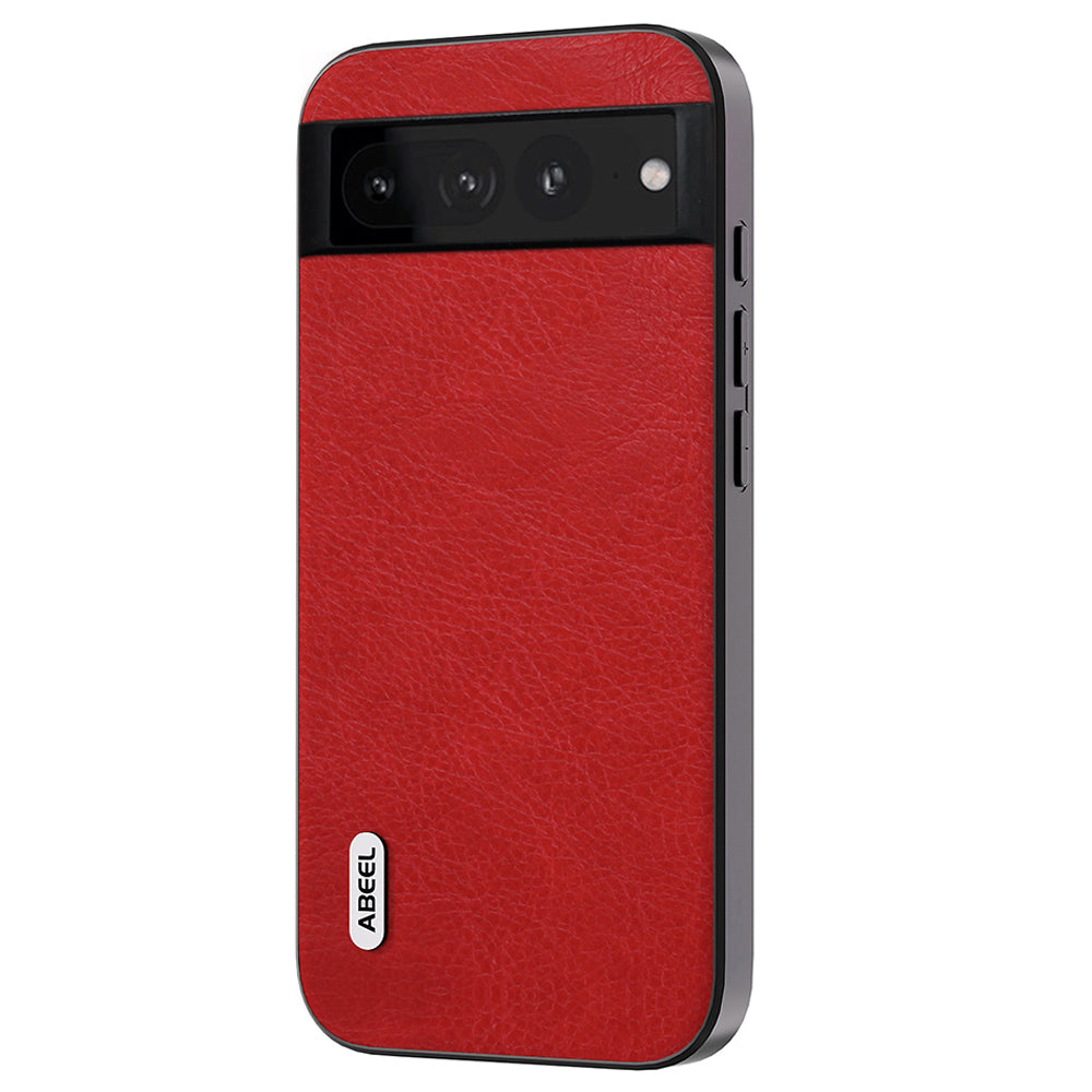 Uniqkart For Google Pixel 7 Pro 5G PU Leather Coated TPU+PC Phone Case Retro Litchi Texture Cover - Red