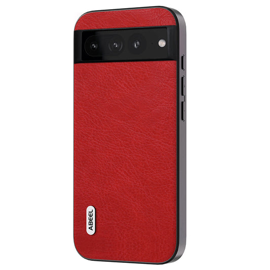 Uniqkart For Google Pixel 7 Pro 5G PU Leather Coated TPU+PC Phone Case Retro Litchi Texture Cover - Red