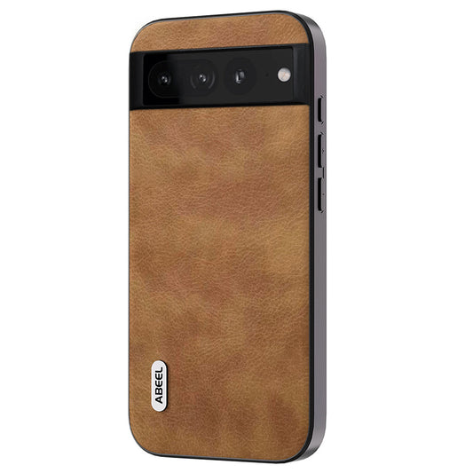 Uniqkart For Google Pixel 7 Pro 5G PU Leather Coated TPU+PC Phone Case Retro Litchi Texture Cover - Brown