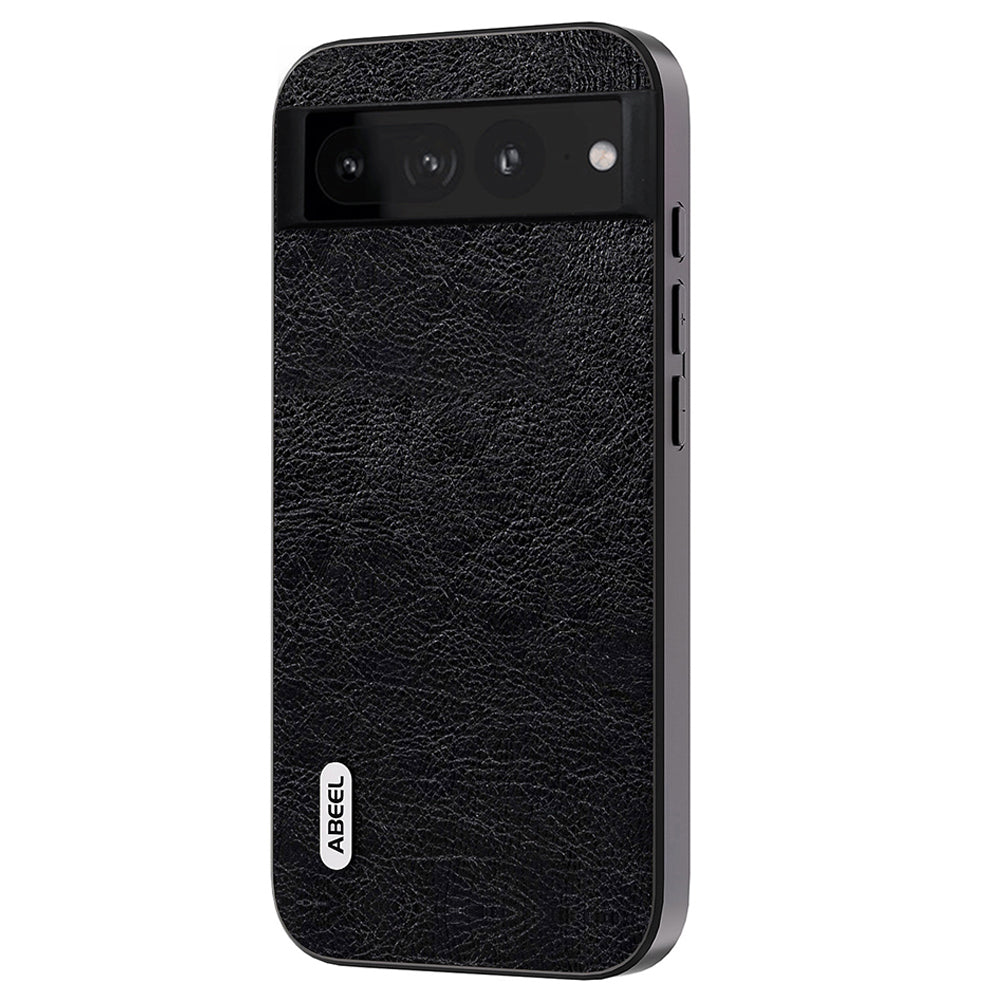 Uniqkart For Google Pixel 7 Pro 5G PU Leather Coated TPU+PC Phone Case Retro Litchi Texture Cover - Black