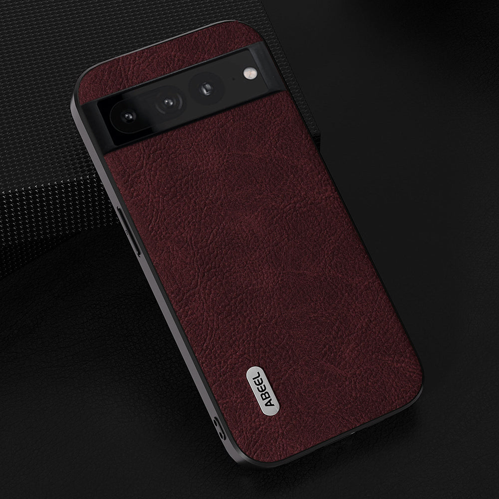 Uniqkart Protective Cover for Google Pixel 7 Pro 5G PU Leather+PC+TPU Litchi Texture Phone Case - Purplish Red