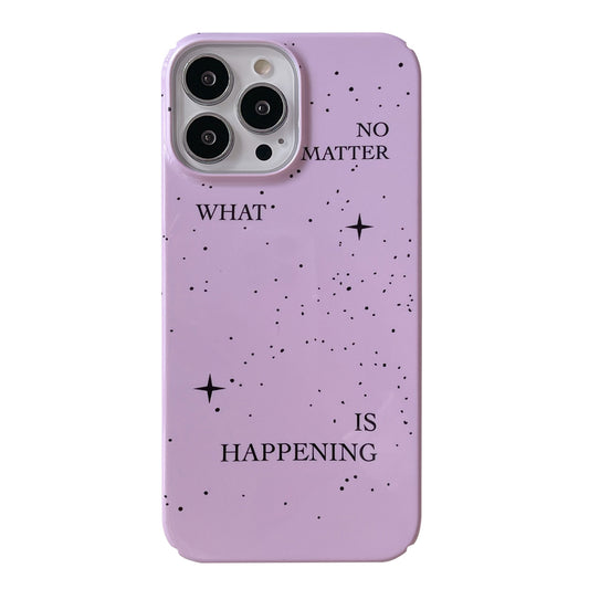 Uniqkart for iPhone 12 Pro Max 6.7 inch Hard PC Phone Case Pattern Printing Protective Glossy Phone Shell - Splash-Ink
