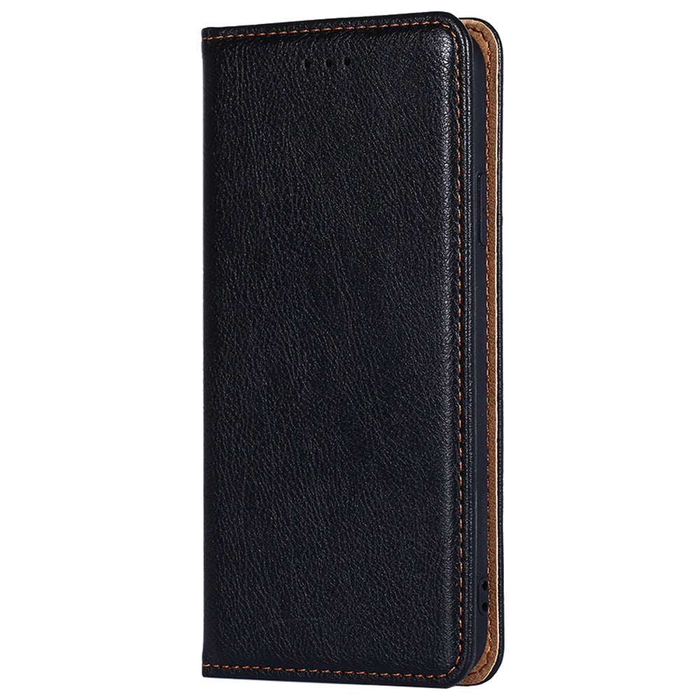 Uniqkart for Oppo Reno10 Pro 5G PU Leather + TPU Flip Cover Shockproof Phone Case with Stand Wallet - Black
