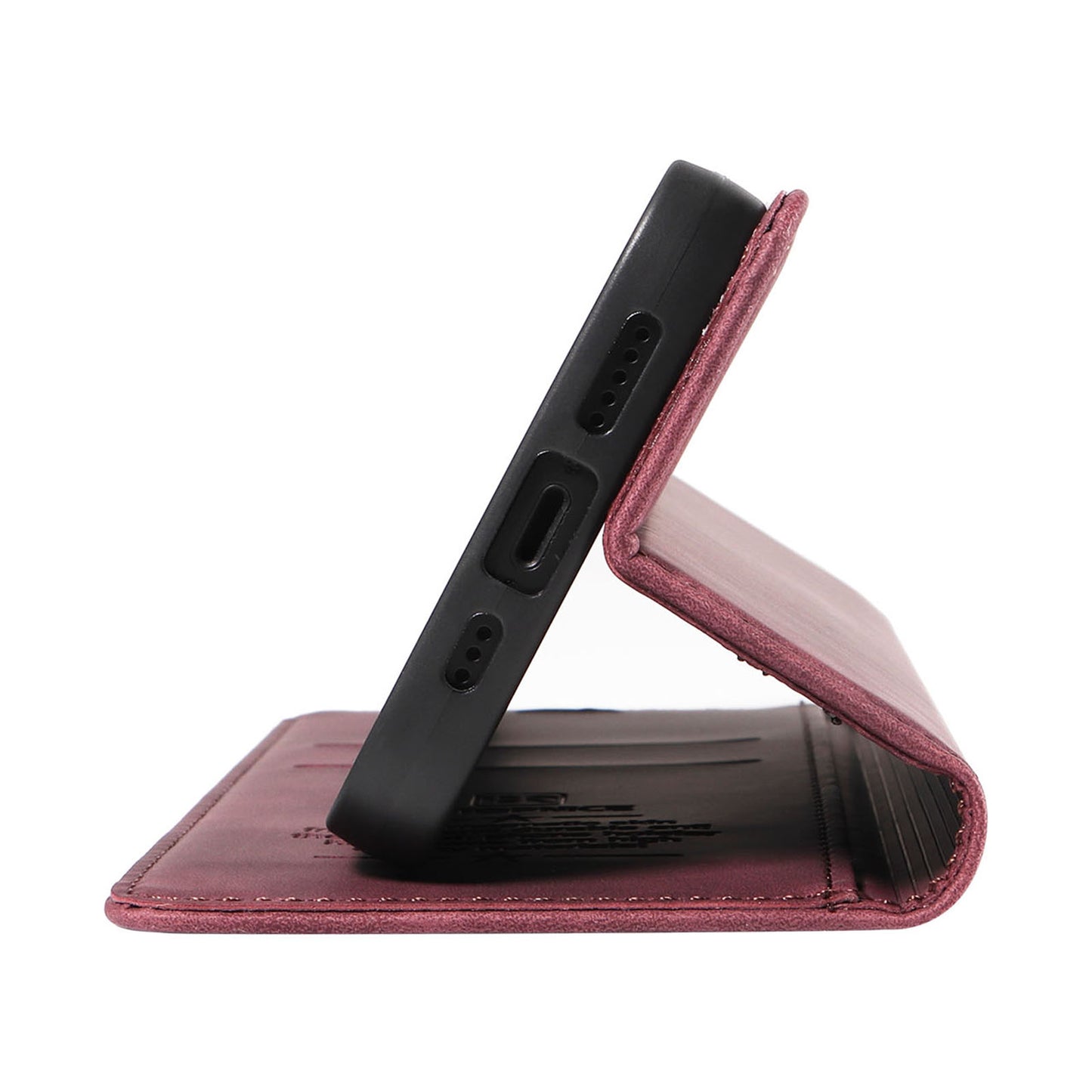 Uniqkart 003 For Samsung Galaxy S23+ RFID Blocking Phone Wallet Leather Stand Anti-drop Case - Red