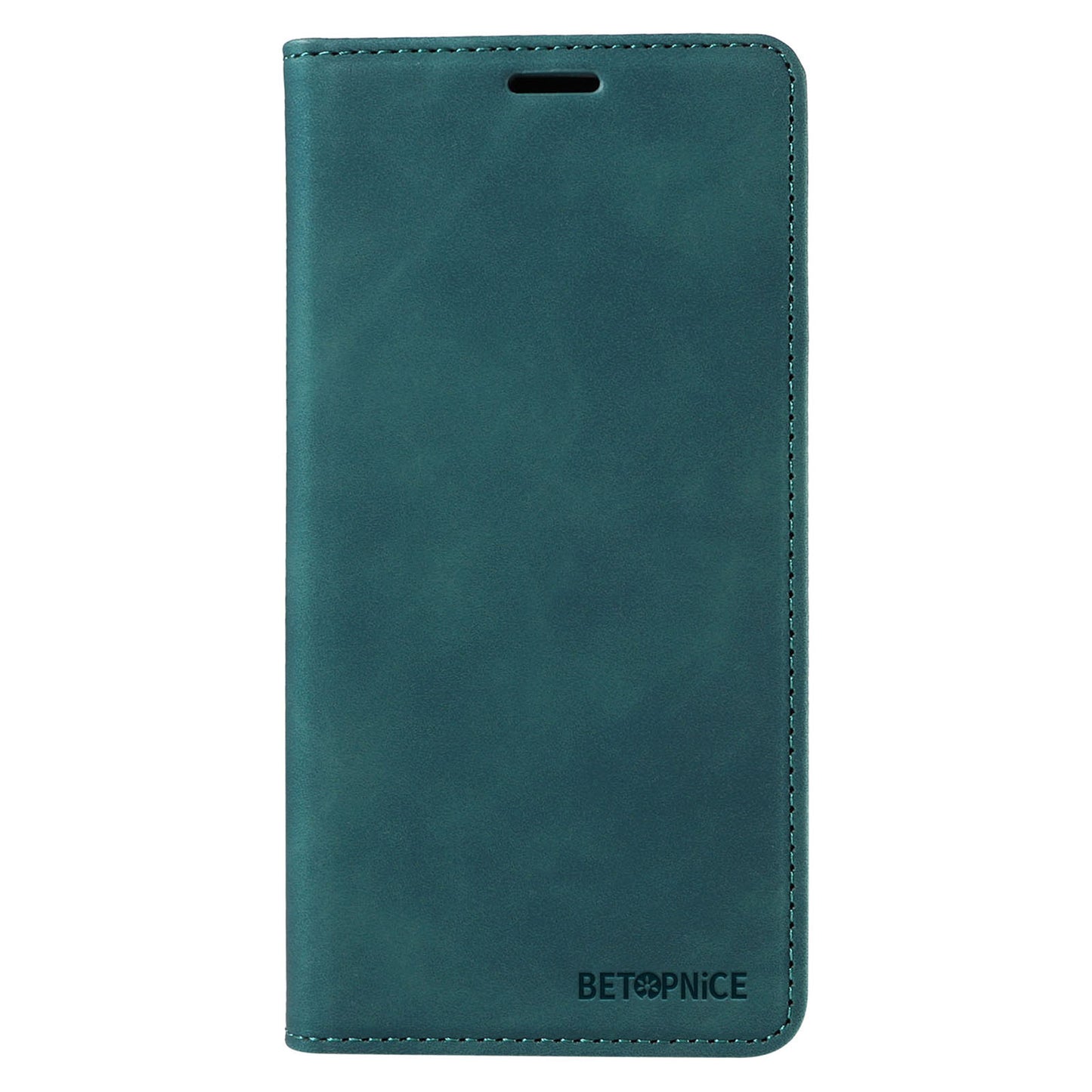 Uniqkart 003 For Samsung Galaxy S22 Ultra 5G RFID Blocking Bump Proof Phone Wallet Leather Stand Case - Green