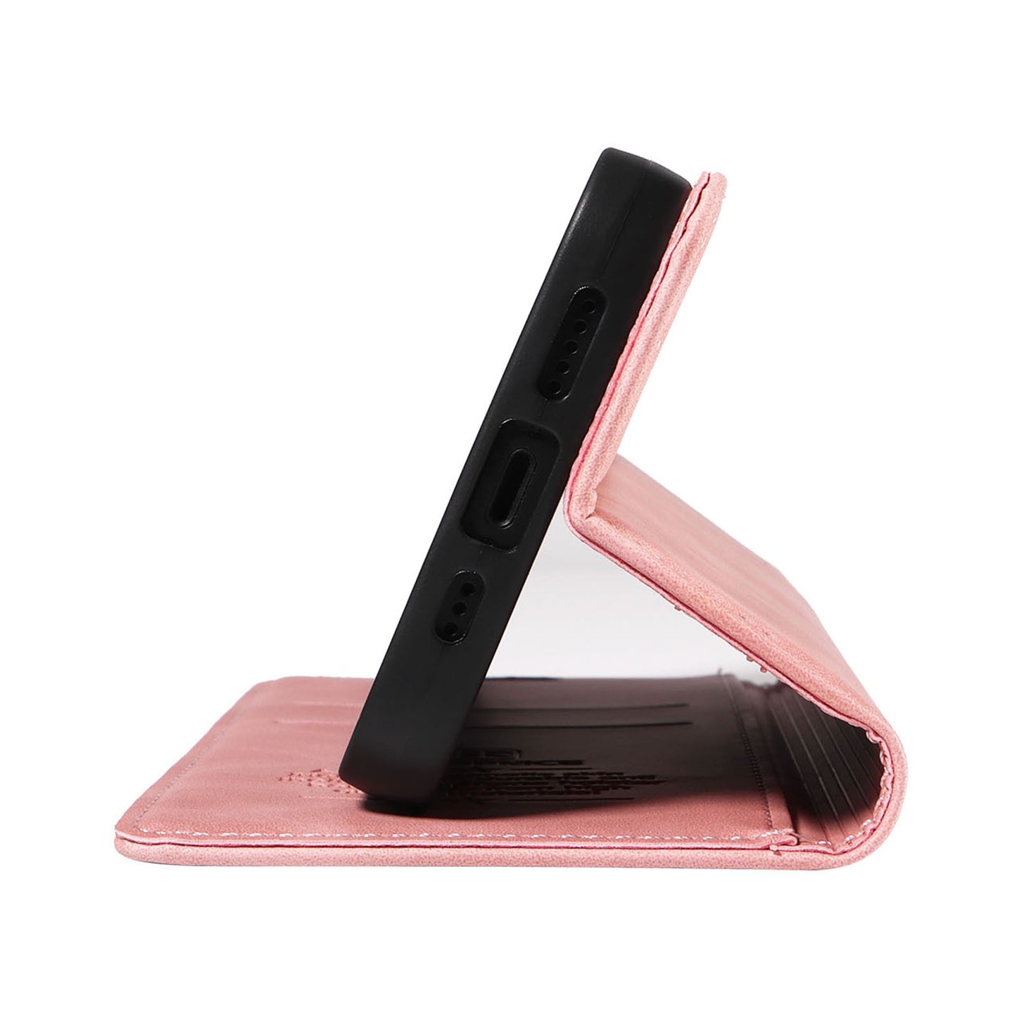 Uniqkart 003 Phone Cover for Samsung Galaxy A32 4G (EU Version) RFID Blocking Wallet Leather Stand Case - Pink