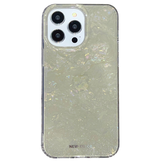Uniqkart for iPhone 12 Pro Max 6.7 inch IMD Shell Pattern Shockproof Case TPU+PC Phone Cover - Light Grey