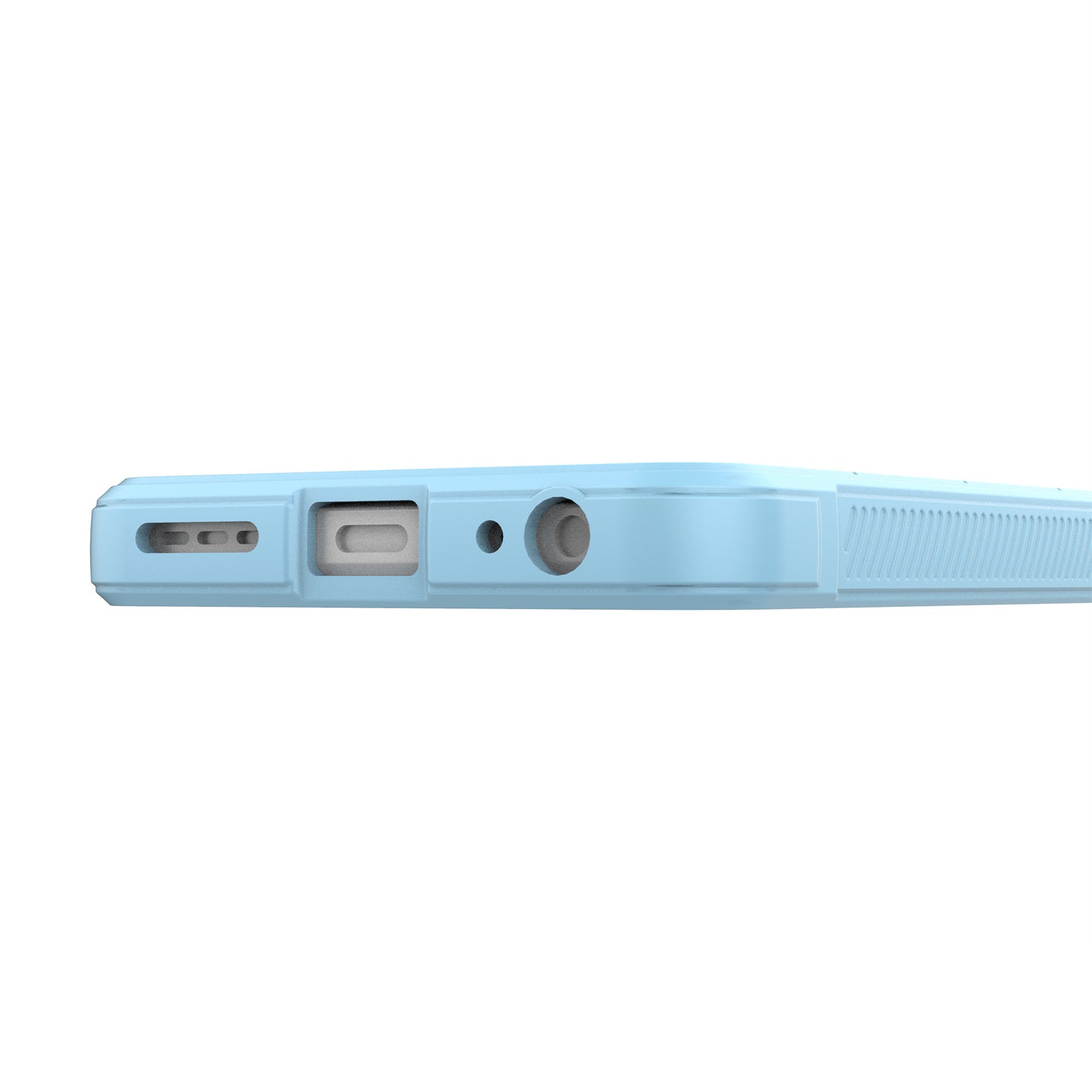 Uniqkart for Motorola Moto G73 5G Anti-drop Phone Case Rugged TPU Protective Cover - Baby Blue