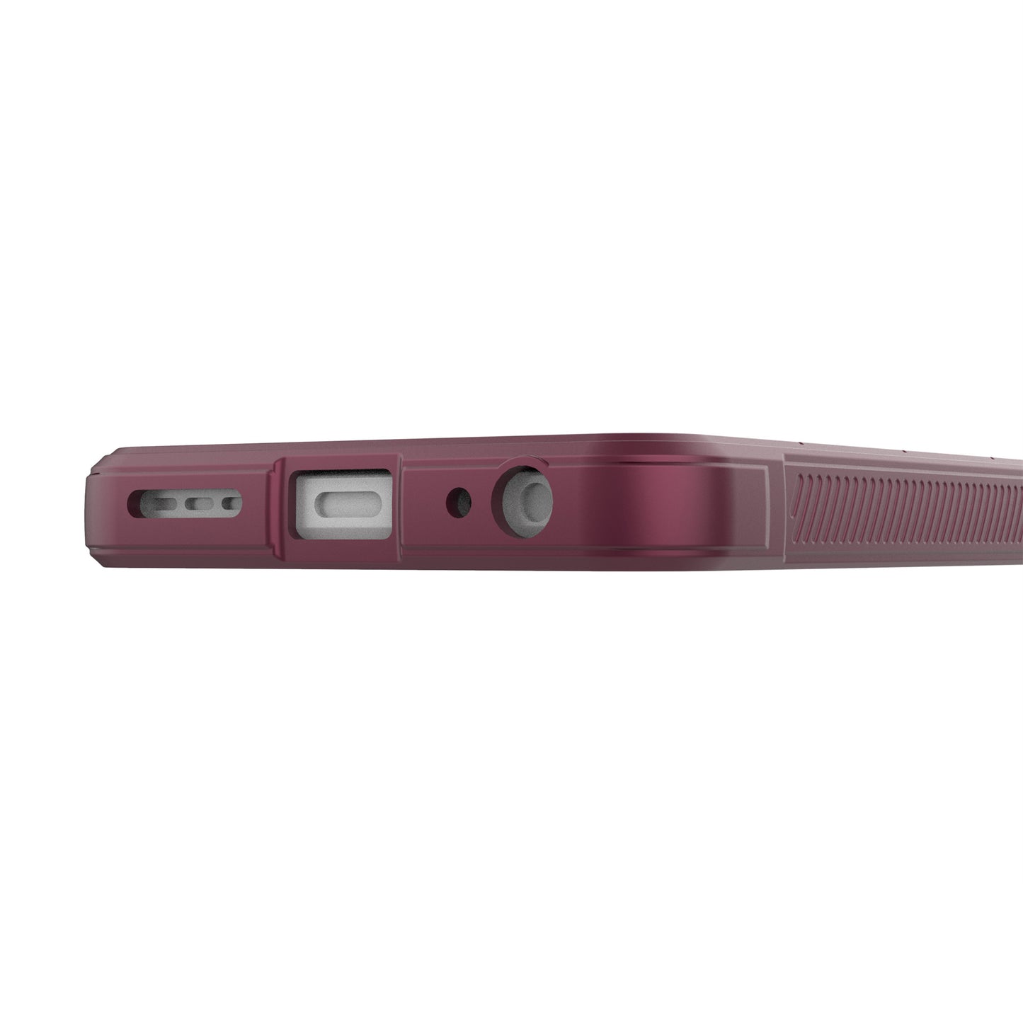 Uniqkart for Motorola Moto G73 5G Anti-drop Phone Case Rugged TPU Protective Cover - Wine Red