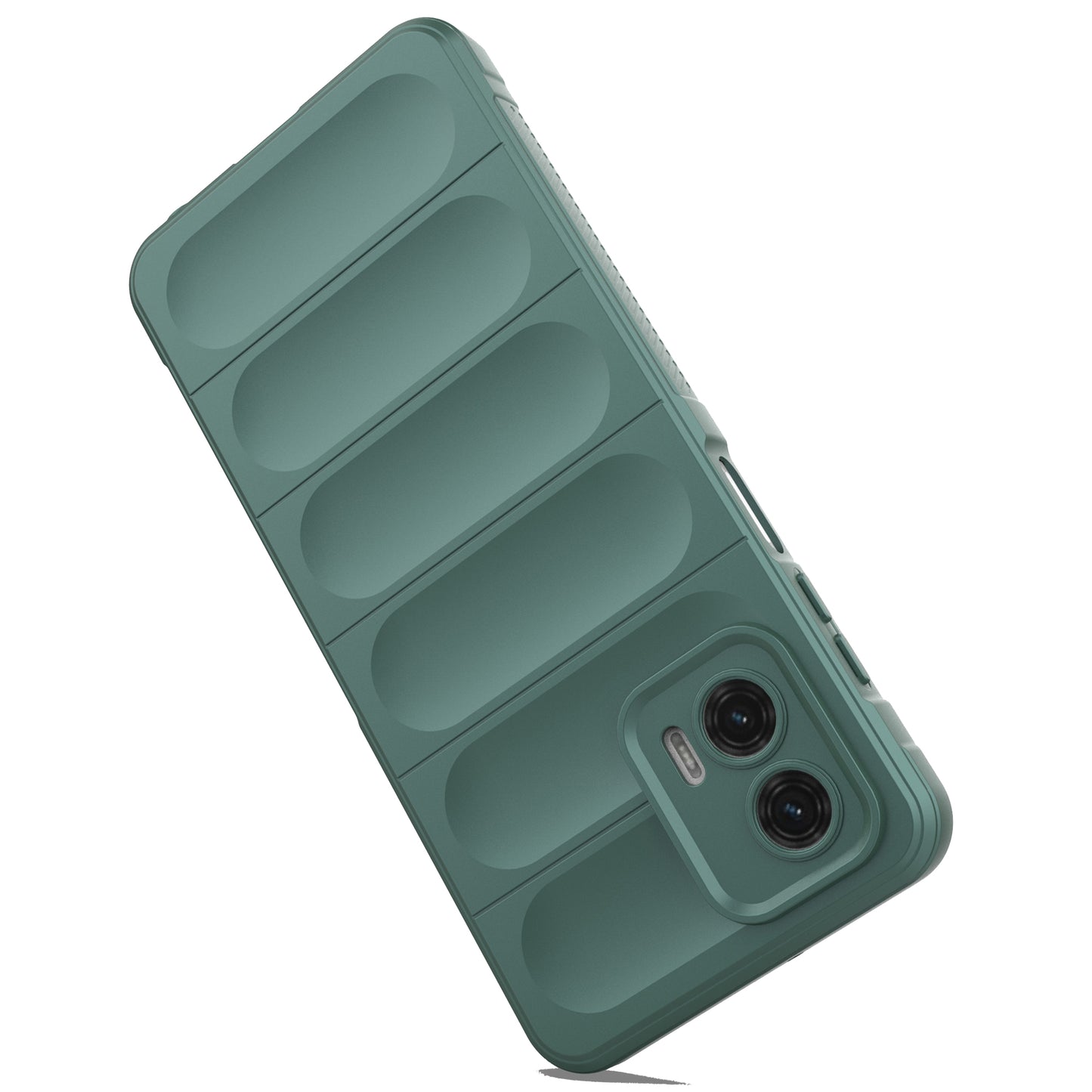 Uniqkart for Motorola Moto G73 5G Anti-drop Phone Case Rugged TPU Protective Cover - White
