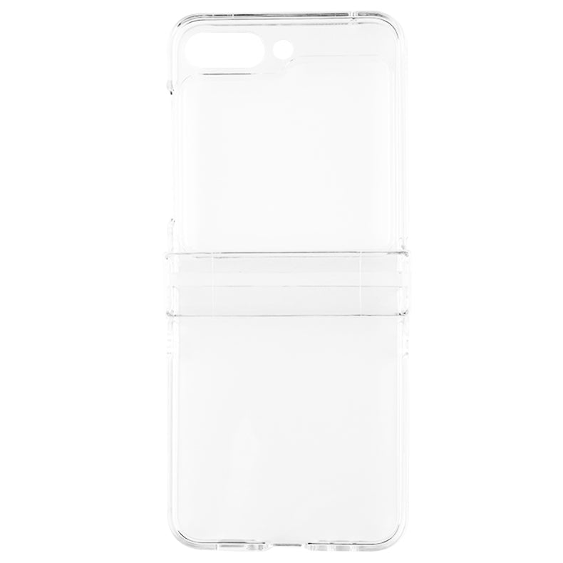 Uniqkart for Samsung Galaxy Z Flip5 5G Crystal Clear Case Hinge Protection Hard PC Shockproof Phone Cover
