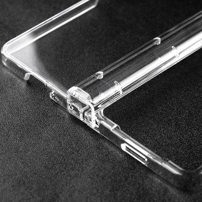 Uniqkart for Samsung Galaxy Z Fold5 5G Hard PC Clear Back Cover Hinge Protection Anti-Scratch Phone Case
