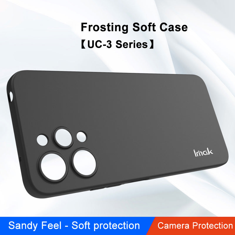 IMAK UC-3 Series Soft Case for Xiaomi Redmi 12 4G , Shockproof TPU Matte Phone Back Cover