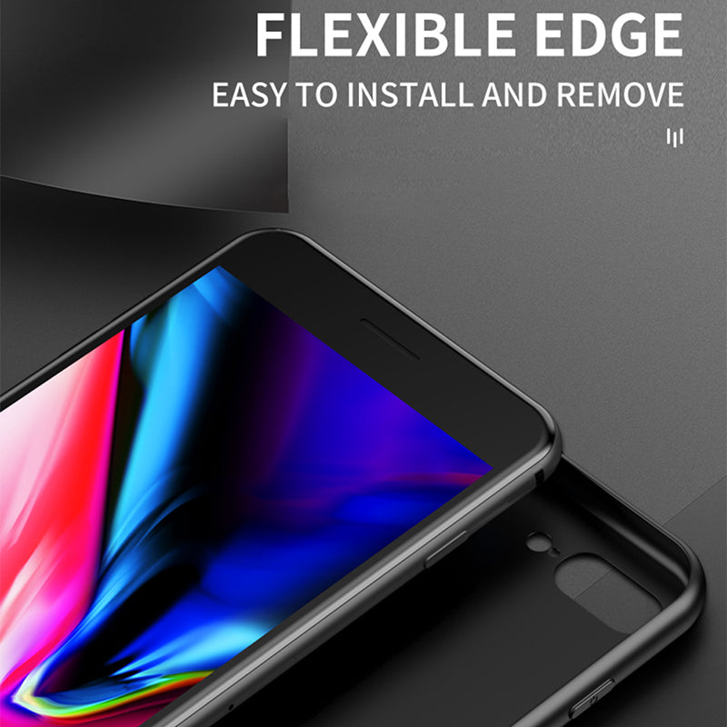 Uniqkart for Tecno Spark Go 2023 4G Gradient Back Case PC+TPU+Tempered Glass Phone Cover - Gradient Black Grey