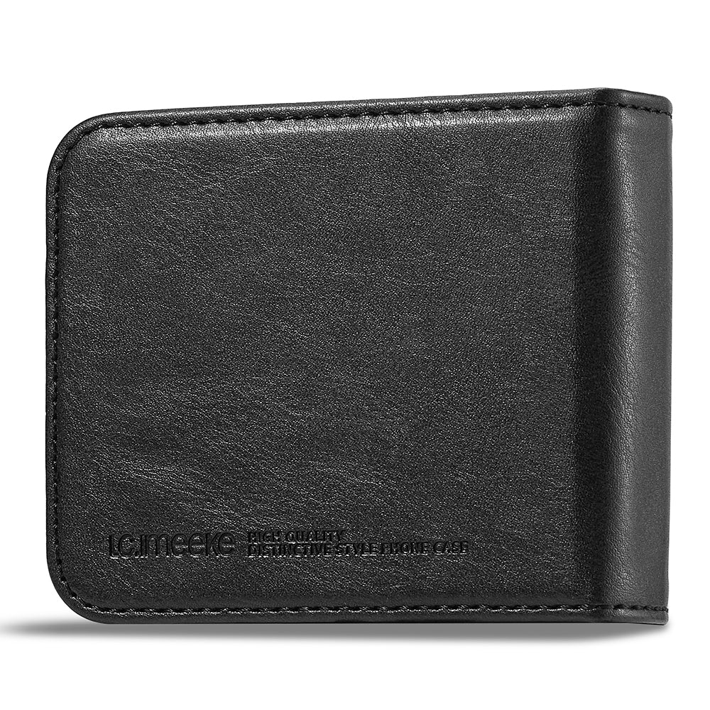 Uniqkart For Samsung Galaxy Z Flip5 5G PU Leather Phone Cover RFID Blocking Card Slot Case - Black