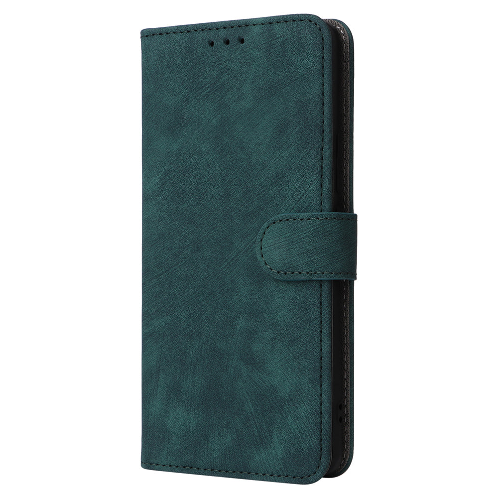 Uniqkart for Xiaomi Civi 3 5G RFID Blocking Phone Cover Shockproof Leather Wallet Stand Case - Green