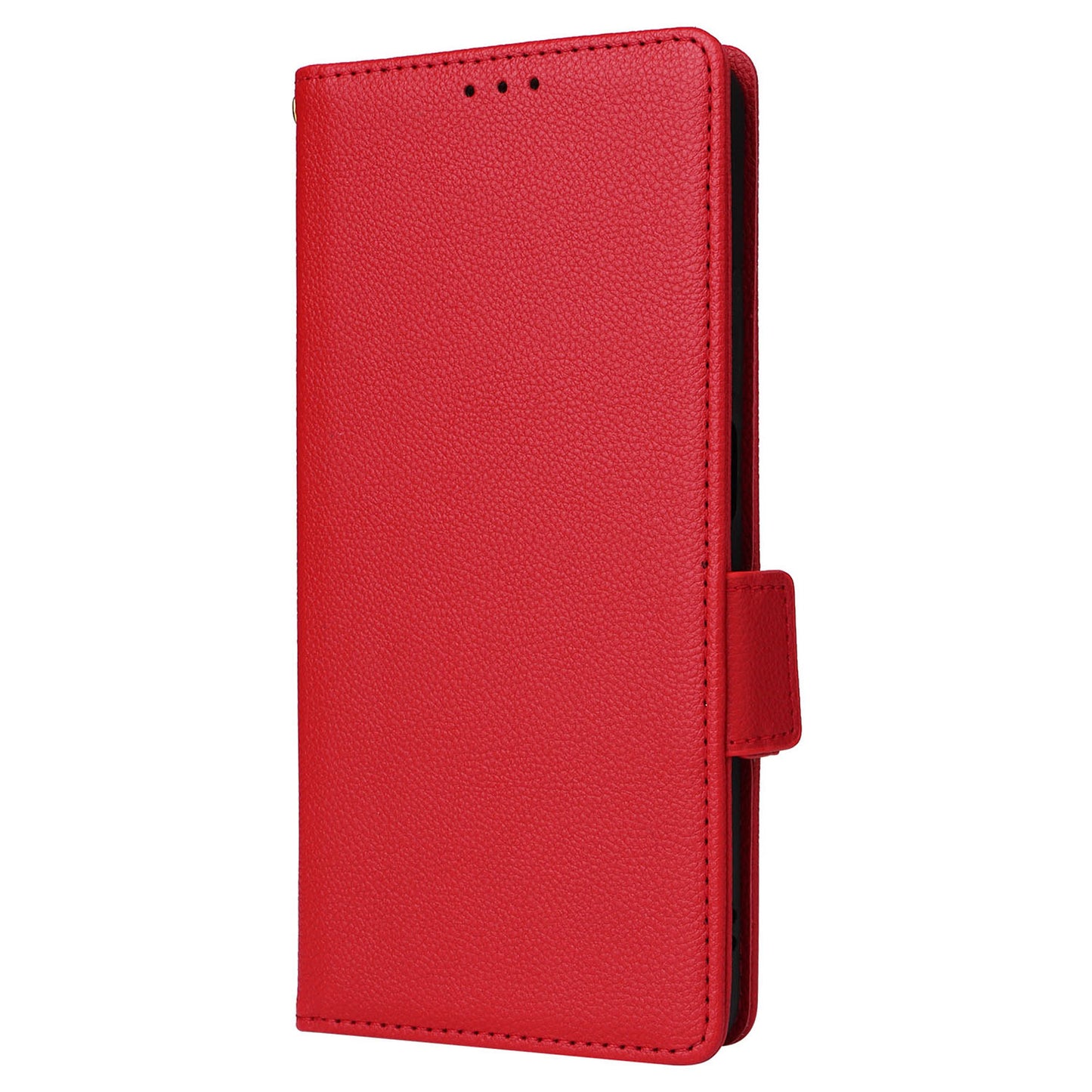 Uniqkart for Realme C53 / Narzo N53 4G PU Leather Wallet Stand Case Litchi Texture Phone Cover - Red