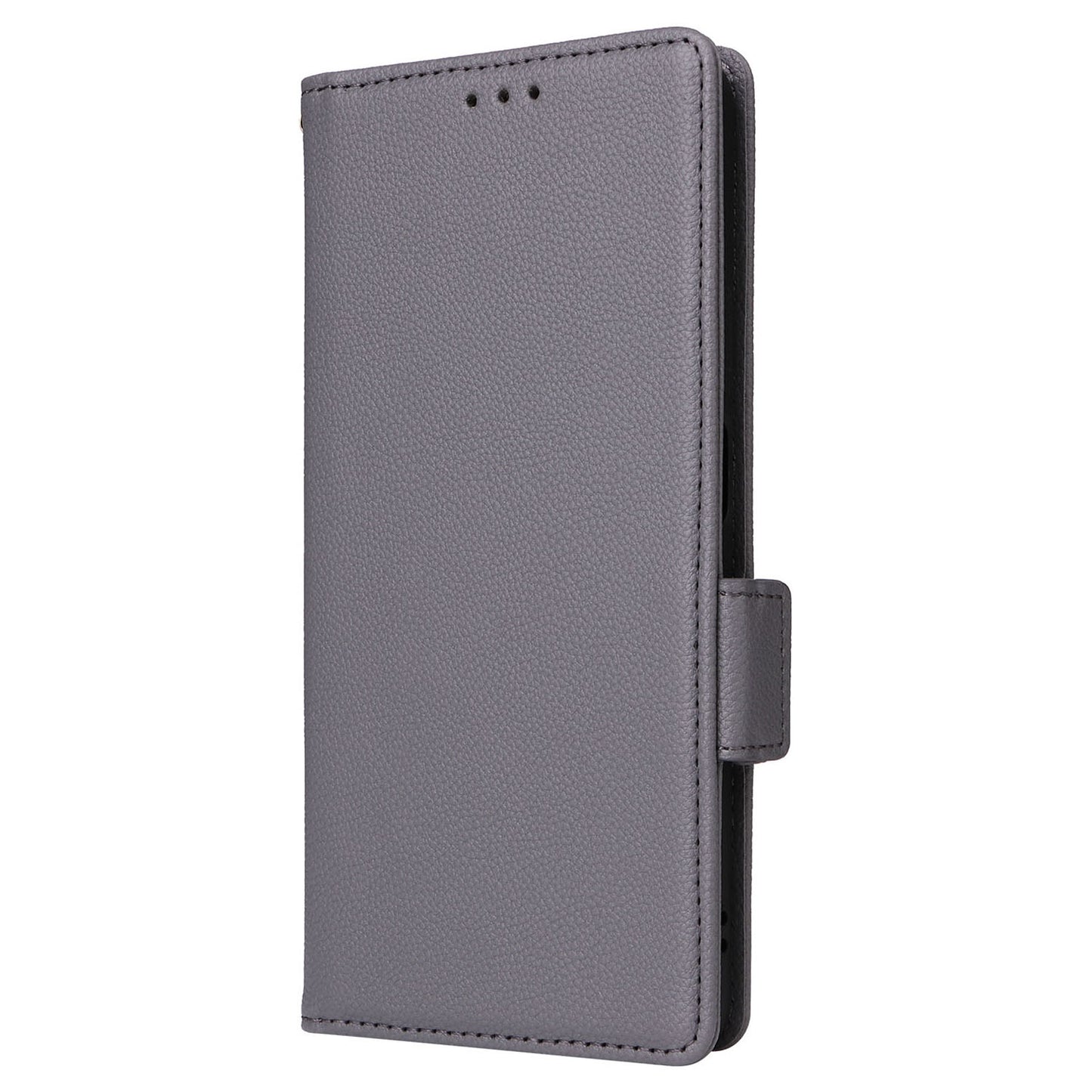 Uniqkart for Realme C53 / Narzo N53 4G PU Leather Wallet Stand Case Litchi Texture Phone Cover - Grey