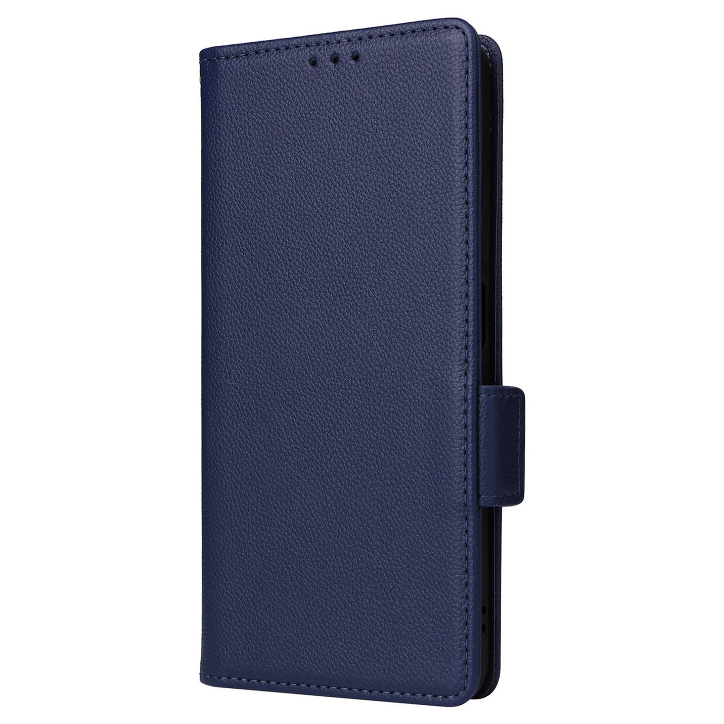 Uniqkart for Realme C53 / Narzo N53 4G PU Leather Wallet Stand Case Litchi Texture Phone Cover - Dark Blue