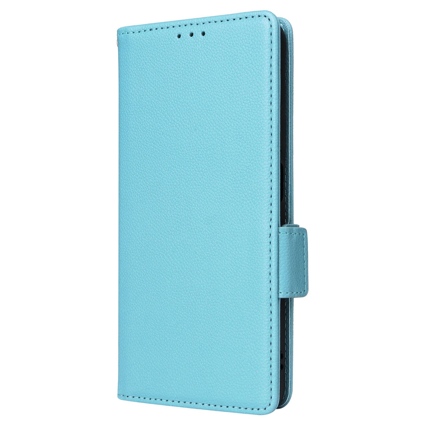 Uniqkart for Realme C53 / Narzo N53 4G PU Leather Wallet Stand Case Litchi Texture Phone Cover - Baby Blue