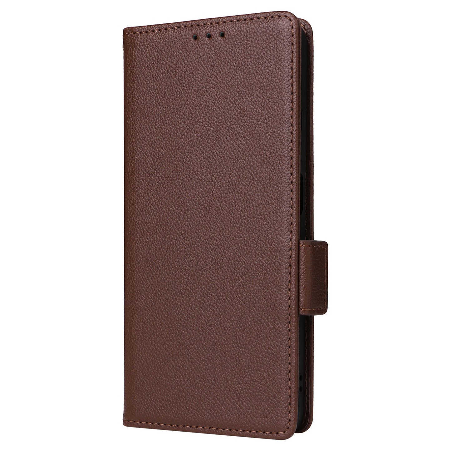 Uniqkart for Realme C53 / Narzo N53 4G PU Leather Wallet Stand Case Litchi Texture Phone Cover - Brown