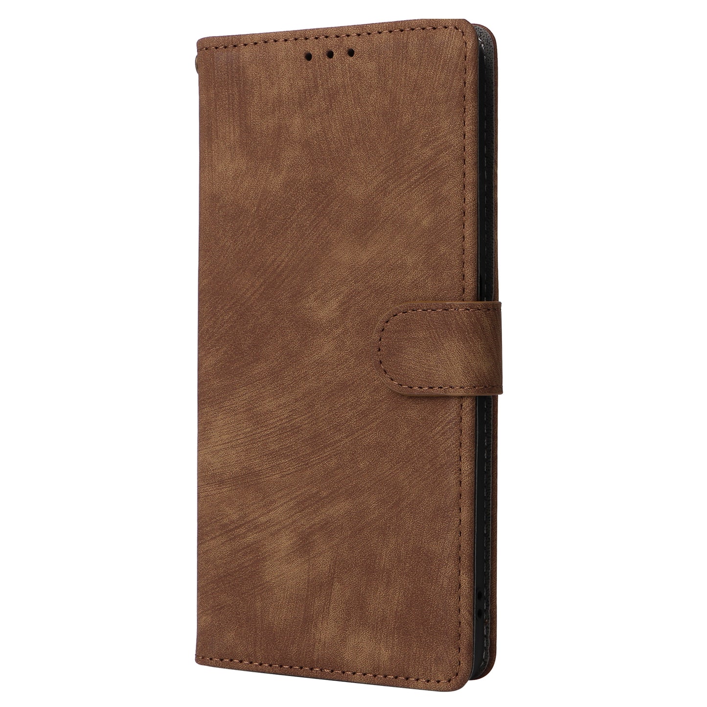 Uniqkart for Realme C53 4G / Narzo N53 4G RFID Blocking Wallet Phone Cover Anti-drop Leather Stand Case - Brown