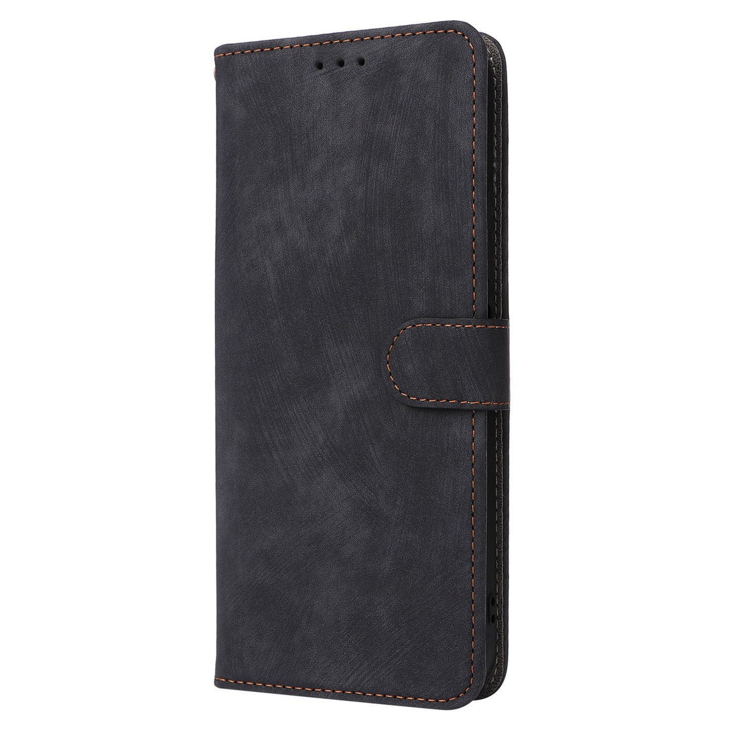 Uniqkart for Xiaomi Redmi 12 4G RFID Blocking Wallet Stand Cover Anti-drop Leather Phone Case - Black