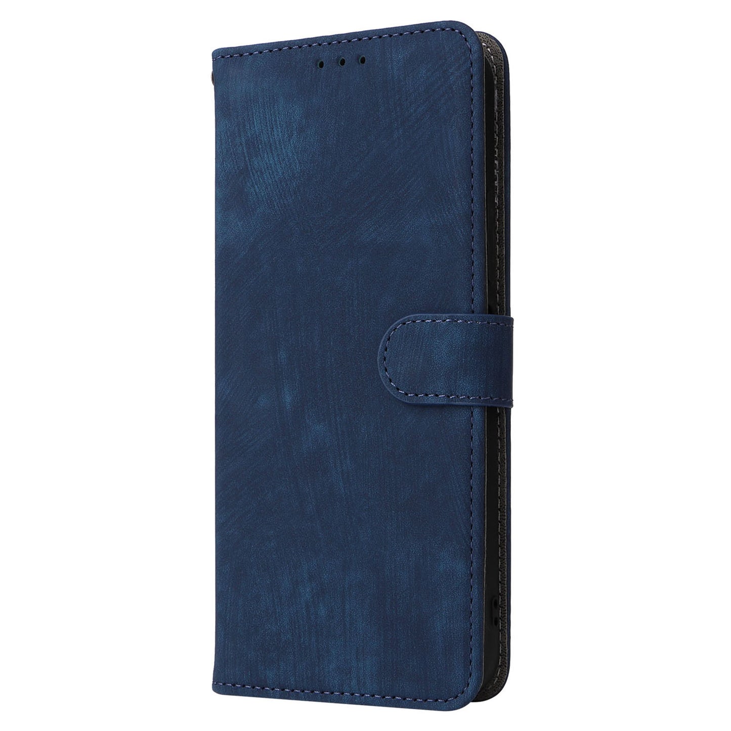Uniqkart for Xiaomi Redmi 12 4G RFID Blocking Wallet Stand Cover Anti-drop Leather Phone Case - Blue